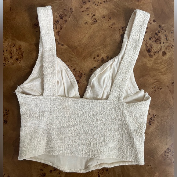Zara || Boucle corset bustier top - Picture 2 of 3